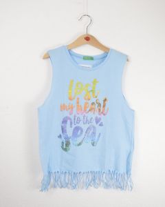 Benetton otroška bombažna majica, 158 (028084)