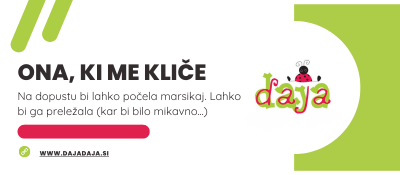 ONA, KI ME VEDNO ZNOVA POKLIČE